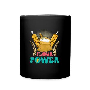 Bread Baker Flour Power Baking Baking Lovers - Full Colour Mug - black - Front