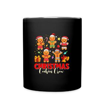 Christmas Cookies Christmas Cookie Crew - Full Colour Mug - black - Front