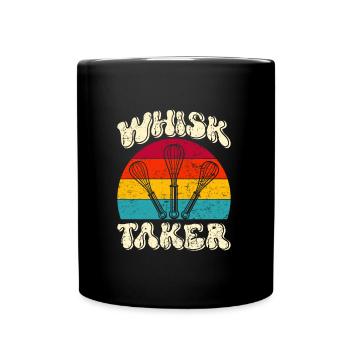 Bäcker Whisk Taker Backliebhaber Backen Teig - Tasse einfarbig - Schwarz - Vorne