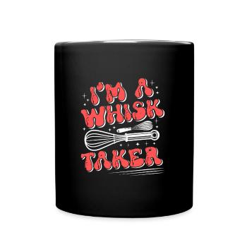 Bäcker Whisk Taker Backliebhaber Backen Teig - Tasse einfarbig - Schwarz - Vorne