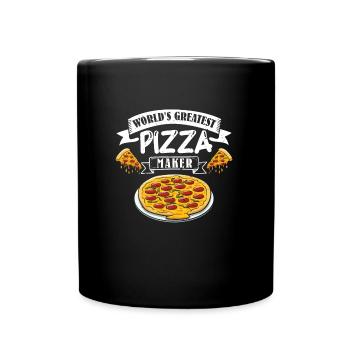 Pizzabäcker Word's Greatest Pizza Maker - Tasse einfarbig - Schwarz - Vorne