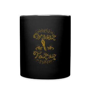 Bäcker Whisk Taker Backliebhaber Backen Teig - Tasse einfarbig - Schwarz - Vorne