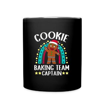 Cookie Baking Team Captain Christmas Cookies - Full Colour Mug - black - Front