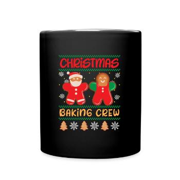 Christmas Back Team Cookies Baking Lovers - Full Colour Mug - black - Front