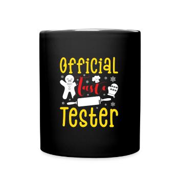 Cookie Official Taste Tester Christmas Cookies - Full Colour Mug - black - Front