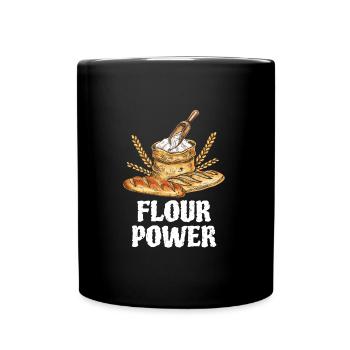 Bread Bakery Flour Power Baking Lovers - Full Colour Mug - black - Front