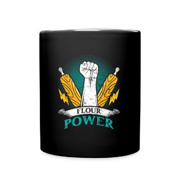 Bread Baker Flour Power Baking Baking Lovers - Full Colour Mug - black - Front