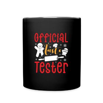 Cookie Official Taste Tester Christmas Cookies - Full Colour Mug - black - Front