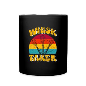 Bäcker Whisk Taker Backliebhaber Backen Teig - Tasse einfarbig - Schwarz - Vorne