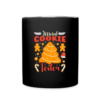 Cookie Official Cookie Tester Baking Lover - Full Colour Mug - black - Front