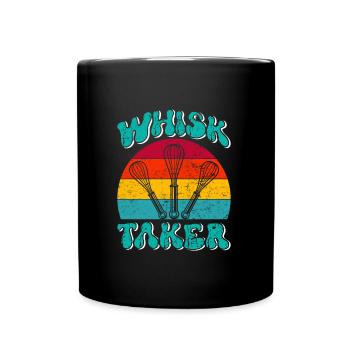 Bäcker Whisk Taker Backliebhaber Backen Teig - Tasse einfarbig - Schwarz - Vorne