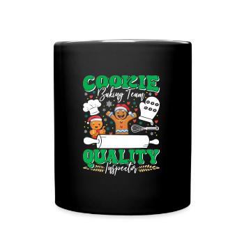 Cookie Baking Cookie Quality Inspector - Full Colour Mug - black - Front