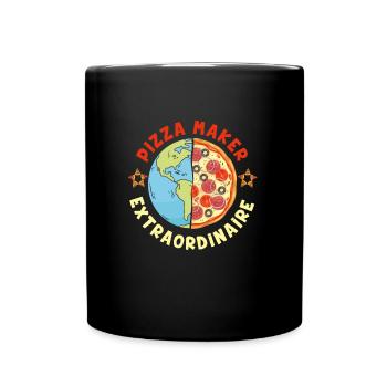 Pizza Maker Pizzateig Backen Backliebhaber - Tasse einfarbig - Schwarz - Vorne