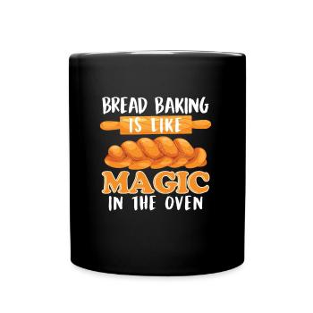 Cuire du pain, c’est comme de la magie dans le four Amateur de pain - Mug uni - noir - Devant