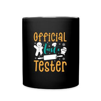 Cookie Official Taste Tester Christmas Cookies - Full Colour Mug - black - Front