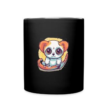 Mignon Anime Style Lent Loris Kawaii - Mug uni - noir - Devant