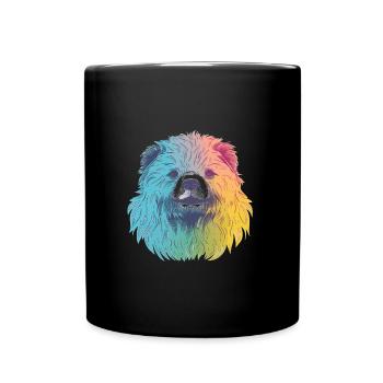 Cute Anime Style Sloth Bear Kawaii - Full Colour Mug - black - Front