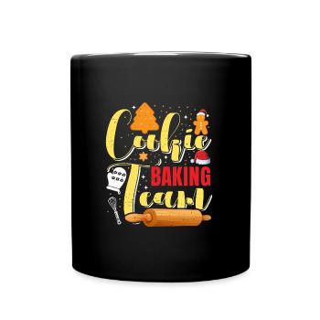 Cookie Baking Team Christmas Biscuits Cookies - Full Colour Mug - black - Front