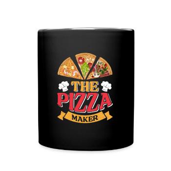 Pizzabäcker The Pizza Maker Backliebhaber - Tasse einfarbig - Schwarz - Vorne