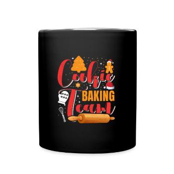 Cookie Baking Team Christmas Biscuits Cookies - Full Colour Mug - black - Front