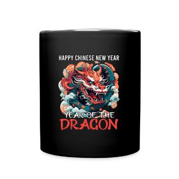 Year of the Dragon Happy Chinese New Year - Full Colour Mug - black - Front