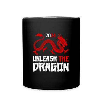 Chinesischer Drache Neujahr 2024 Unleash the - Tasse einfarbig - Schwarz - Vorne