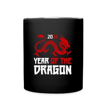 Année du Dragon 2024 Nouvel An chinois - Mug uni - noir - Devant
