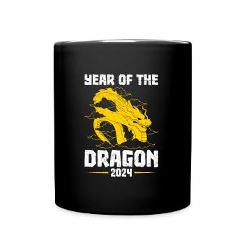 2024 Fête chinoise de l’année du Dragon - Mug uni - noir - Devant