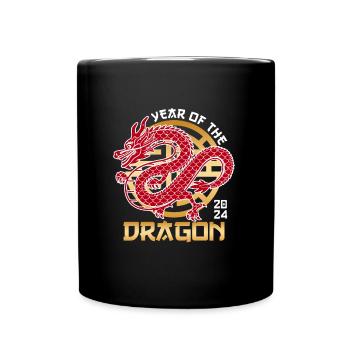 2024 Année du Dragon Nouvel An chinois - Mug uni - noir - Devant