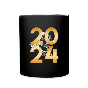 2024 Bonne Année Tradition de la Saint-Sylvestre - Mug uni - noir - Devant