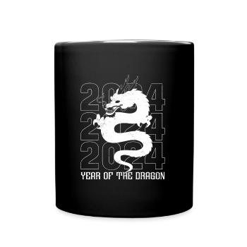 Nouvel An chinois Année du Dragon Chine - Mug uni - noir - Devant