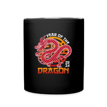 2024 Année du Dragon Nouvel An chinois - Mug uni - noir - Devant