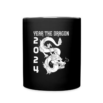 Année du Dragon 2024 Nouvel An chinois - Mug uni - noir - Devant