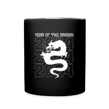 Nouvel An chinois Année du Dragon Chine - Mug uni - noir - Devant