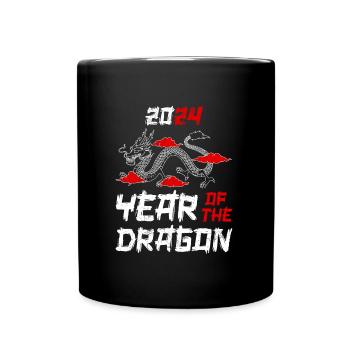 Année du Dragon 2024 Nouvel An chinois - Mug uni - noir - Devant