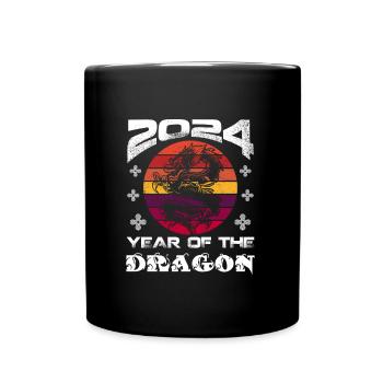 Année du Dragon 2024 Chine Fan Drachenjahr - Mug uni - noir - Devant