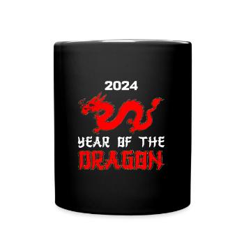 Année du Dragon 2024 Nouvel An chinois - Mug uni - noir - Devant