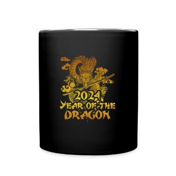 Année du Dragon 2024 Chine Fan Drachenjahr - Mug uni - noir - Devant