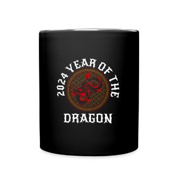 2024 Fête chinoise de l’année du Dragon - Mug uni - noir - Devant