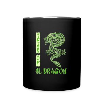 Chinesisches Neujahr Year of the Dragon China - Tasse einfarbig - Schwarz - Vorne