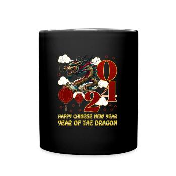 Année du Dragon 2024 Chine Fan Drachenjahr - Mug uni - noir - Devant