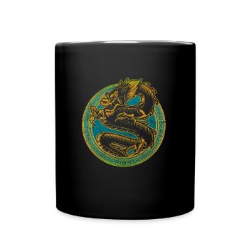 Chinesisches Neujahr Year of the Dragon China - Tasse einfarbig - Schwarz - Vorne
