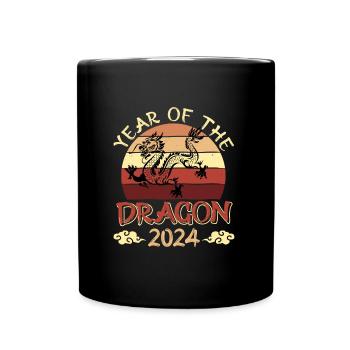 2024 Année du Dragon Nouvel An chinois - Mug uni - noir - Devant
