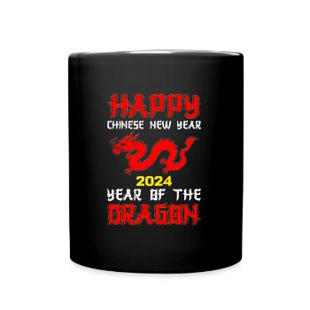 Silvester Happy Chinese Year of the Dragon - Tasse einfarbig - Schwarz - Vorne