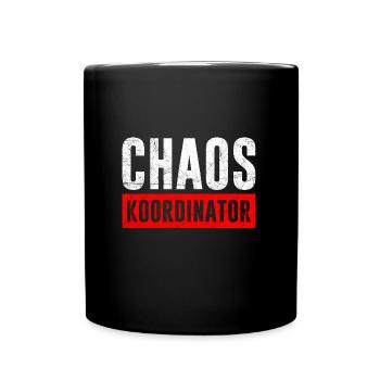 Arbeitskollege CHAOS Koordinator Assistenz - Tasse einfarbig - Schwarz - Vorne