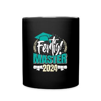 Master 2024 FERTIG! Masterarbeit Bestanden - Tasse einfarbig - Schwarz - Vorne