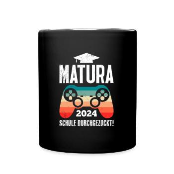 Matura 2024 Maturianten Schulabschluss - Tasse einfarbig - Schwarz - Vorne