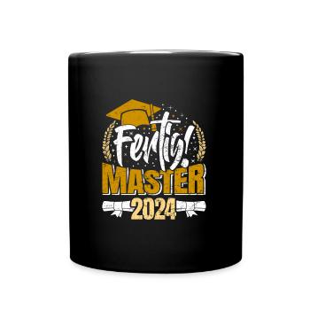 Master 2024 FERTIG! Masterarbeit Bestanden - Tasse einfarbig - Schwarz - Vorne