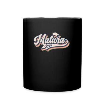 MATURA 2024 Maturanten Vintage Matura - Tasse einfarbig - Schwarz - Vorne