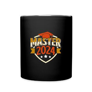 Master 2024 Fête de la maîtrise réussie - Mug uni - noir - Devant
